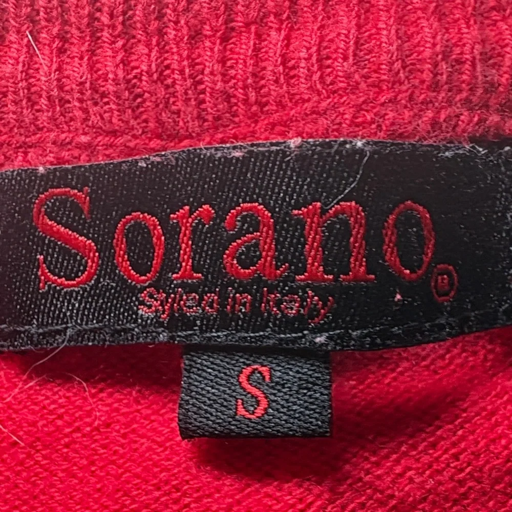 Classic Red V-Neck Sweater by Sorano | Size M